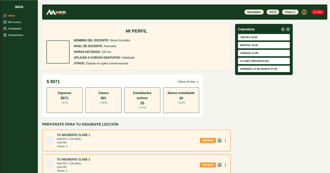 Panel de Profesores WASI.