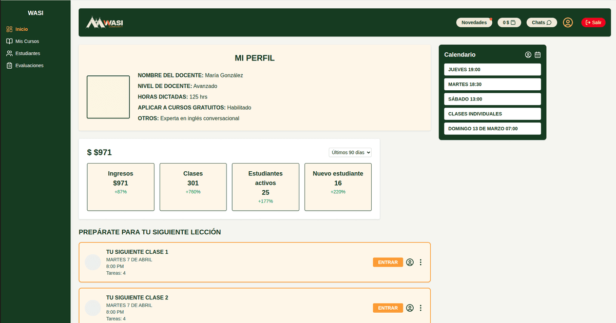 Panel de Profesores WASI.